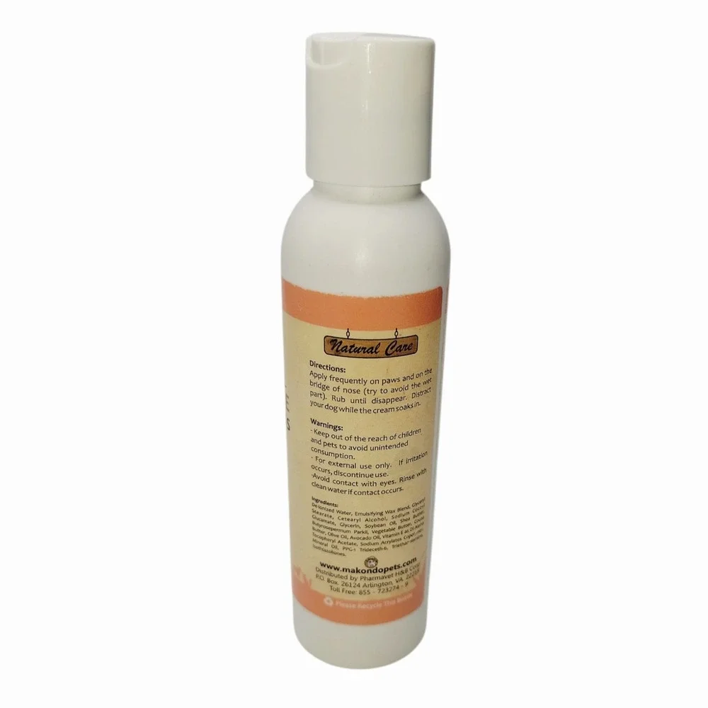 Makondo‎ Pets Paw & Nose Cream for Dogs 4oz Moisturizing Balm Shea Butter